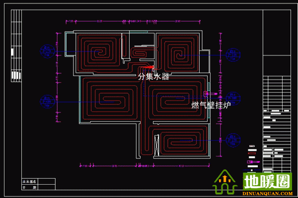 地暖安裝設計圖